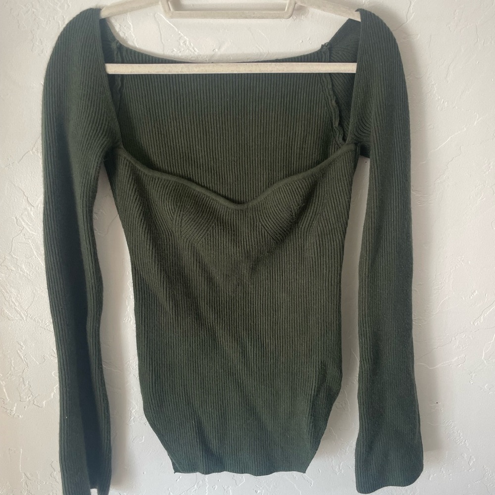 Dark Green Sweater Top by StylePurch - Size XL